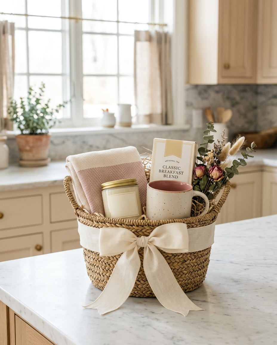 A Cozy Welcome — gift basket by Paula's Gift Baskets